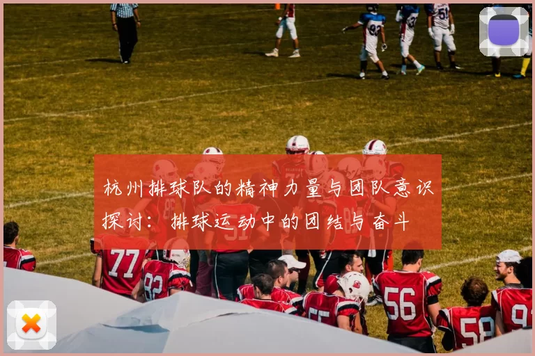 杭州排球队的精神力量与团队意识探讨：排球运动中的团结与奋斗